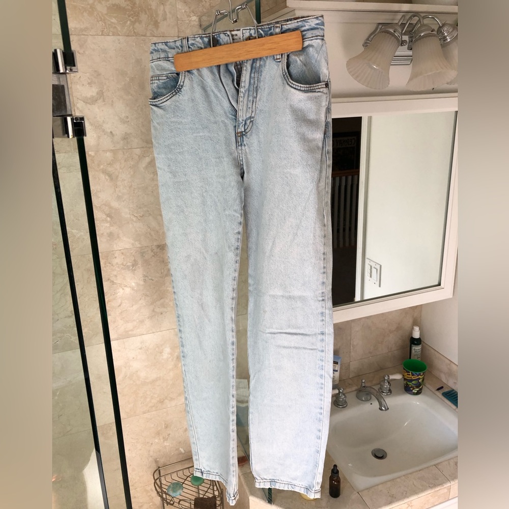 Cotton On Long Straight Leg Light Wash Jeans